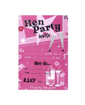 Hen Party Invitations, pk10