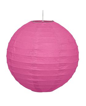 Hot Pink Round Lantern Party Decoration 25cm