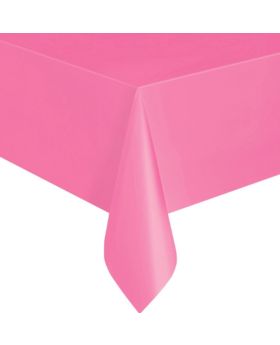 Value Hot Pink Plastic Tablecover
