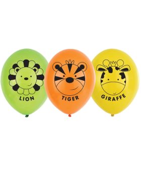 Jungle Friends Latex Balloons