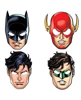 Justice League Party Masks, pk8