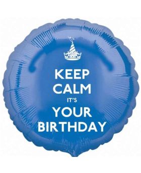 Keep Calm It's Your Birthday Foil Balloon 17"