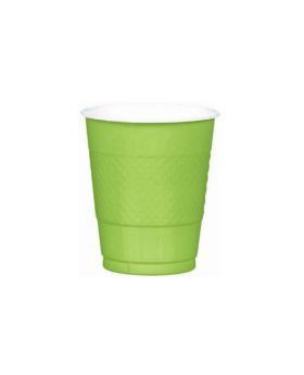 20 Kiwi Green Plastic Cups