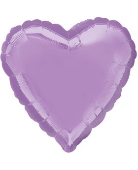 Lavender Heart Foil Balloon 18"