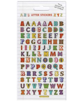 Reusable Sparkle Stickers - Colourful Letters
