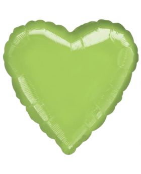 Lime Green Heart Foil Balloon

