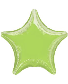 Lime Green Star Foil Balloon 18 "