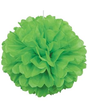 Lime Green Paper Puff Ball Party Decoration 40cm