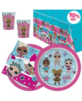 LOL Surprise Party Tableware Pack for 16
 