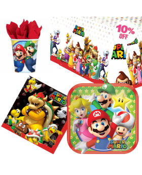 Super Mario Party Tableware Pack for 8