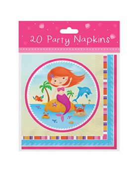 20 Mermaid Party Napkins