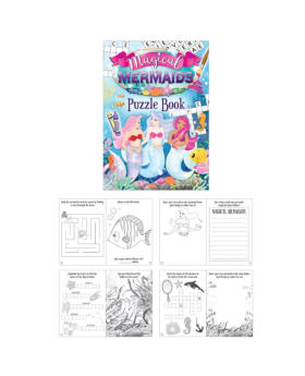 Mermaid Fun Puzzle Book