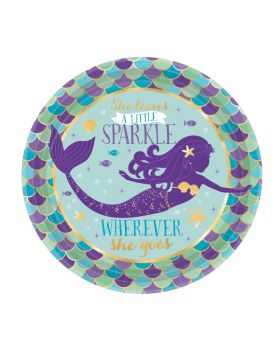 Mermaid Wishes Party Dessert Plates
