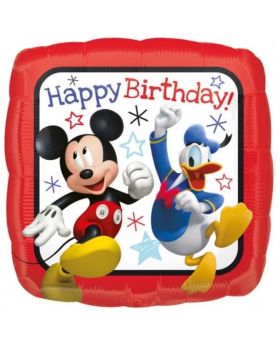 Mickey Roadster Happy Birthday Foil Balloon 17"