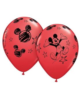 Disney Mickey Mouse Latex Balloons 12", pk6