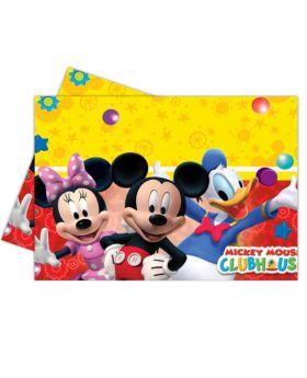 Playful Mickey Mouse Party Tablecover