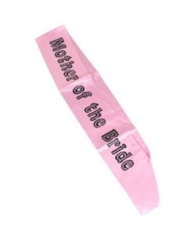 Mother Of The Bride Hen Night Sash Miss Behave Pink