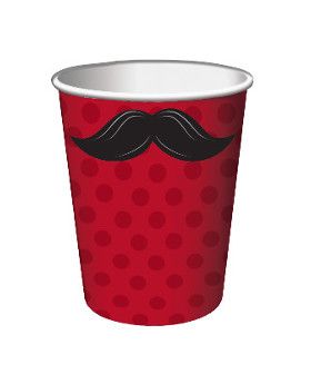Moustache Madness Paper Cups, 8pk