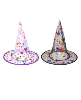 Multicoloured Witch Hat - Child Size