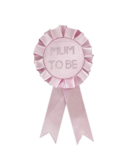 Mum To Be Pink Badge Rosette
