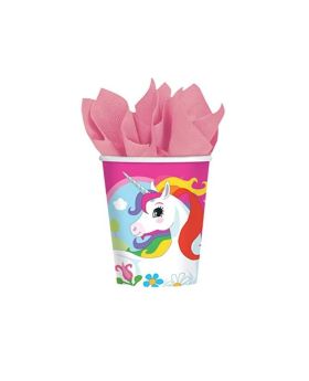 8 Mythical Unicorn Paper Cups
