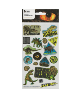 Natural History Museum Dinosaurs Large Foil Stickers