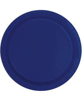 16 Navy Blue Paper Plates