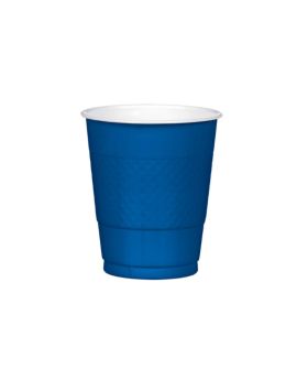 20 Navy Flag Blue Plastic Cups