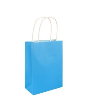 Neon Blue Paper Party Bag