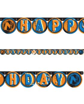 NERF Party Happy Birthday Letter Banner
