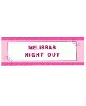 Girl's Night Out Personalised Giant Banner