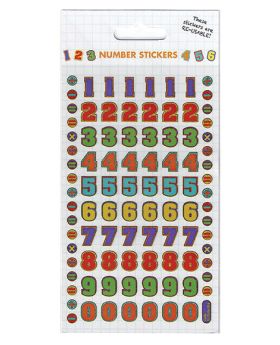 Reusable Sparkle Stickers - Colourful Numbers