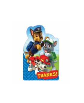 Paw Patrol Party Thank Cards