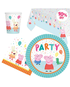 Peppa Pig Party Tableware Pack for 8