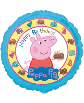 Peppa Pig Happy Birthday Foil Balloon 17''