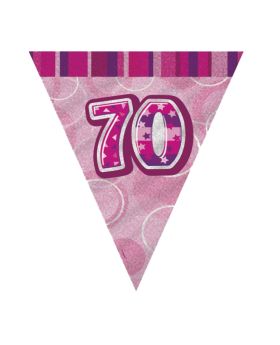 Pink 70th Birthday Party Decorations
