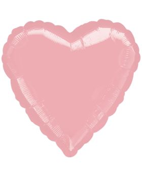 Pearl Pink Heart Foil Balloon