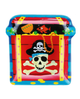 Pirate Treasure Plastic Snack Plate