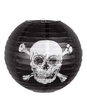 Black Pirate Skull Paper Lantern