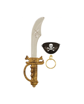 Pirate Cutlass Sword and Accessories Set - Child