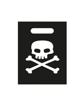 Pirate Skull and Crossbones Party Bags, pk8