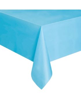 Value Powder Blue Plastic Tablecover 