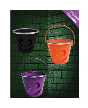 Pumpkin Bucket with Silver Rim, Only Purple Available!