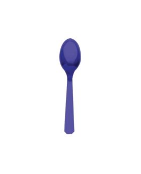 20 Purple Plastic Spoons