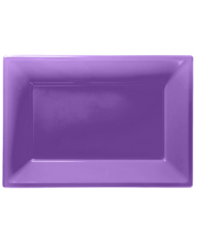 Purple Plastic Serving Trays
