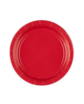 Ruby Red Paper Dessert Plates
