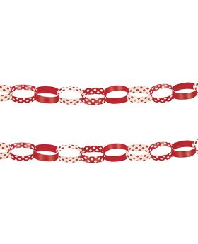 Red Polka Dots Paper Chains
