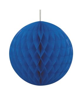 Royal Blue Honeycomb Ball Party Decoration 20cm