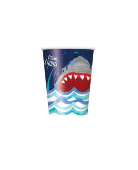 Shark Party Cups 270ml, pk8