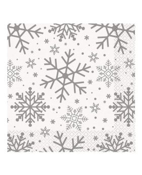 Snowflake Designed Party Napkins